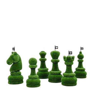 Exclusive luxury chess piece topiary sculptures by Palatial Topiary