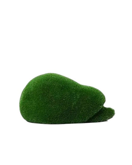 Moss, a baby hedgehog topiary sculpture in artificial grass, shown in a soft, compact form from the Grace Collection.