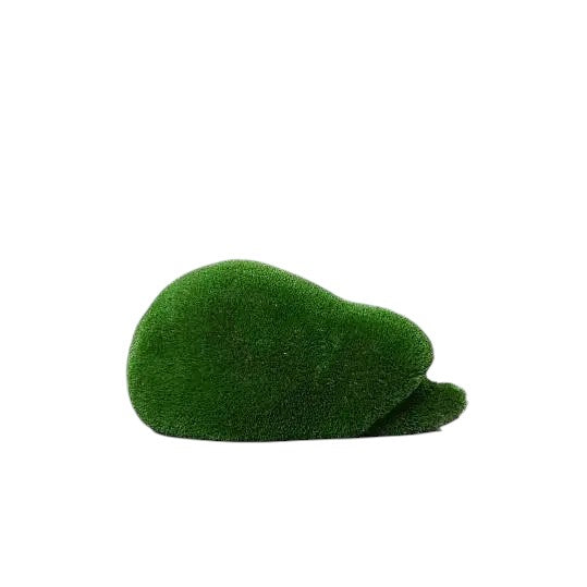 Moss, a baby hedgehog topiary sculpture in artificial grass, shown in a soft, compact form from the Grace Collection.