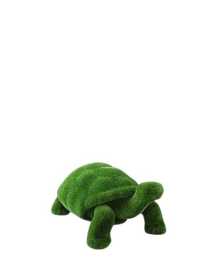 Orelia – small turtle sculpture with lifted head, from the Aquatic Collection, crafted for refined garden and landscape accents.