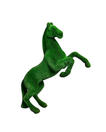 Luxury horse topiary sculpture in artificial grass