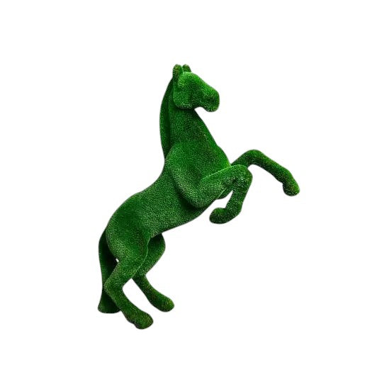 Luxury horse topiary sculpture in artificial grass