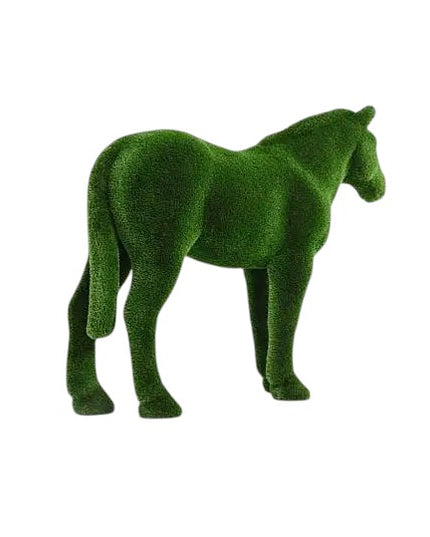 Caelis – standing horse animal topiary in botanical texture from the Grace Collection, designed for elegant and refined landscape settings.