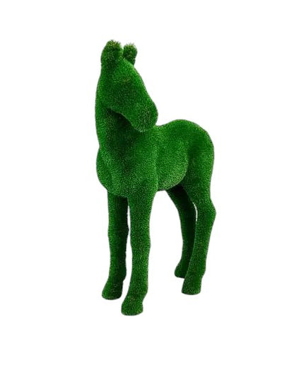 Ayla – foal horse animal topiary in botanical texture from the Grace Collection, designed for serene garden and courtyard installations.