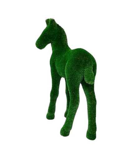 Ayla – foal horse animal topiary in botanical texture from the Grace Collection, designed for serene garden and courtyard installations.