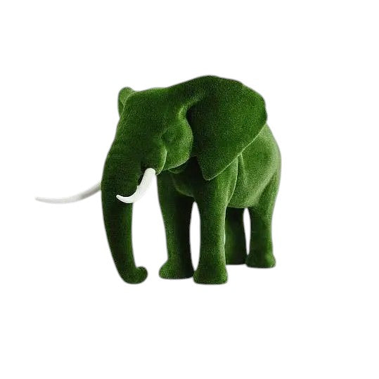 Majestic – adult tusked elephant animal topiary from the Majestic Collection, crafted in botanical texture for luxury garden installations.