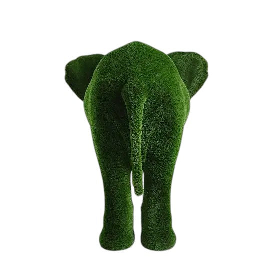 Majestic – adult tusked elephant animal topiary from the Majestic Collection, crafted in botanical texture for luxury garden installations.