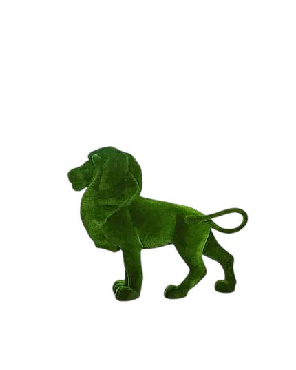 Vandros – standing lion animal topiary in prime form from the Heritage Collection, sculpted in botanical texture for refined outdoor installations.