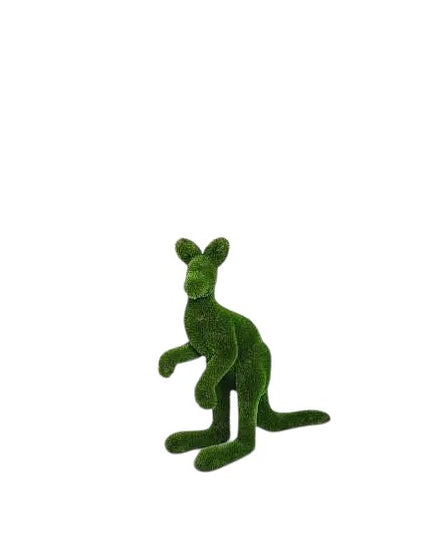 Kovi – joey kangaroo animal topiary in botanical texture from the Journey Collection, designed for refined outdoor landscapes.