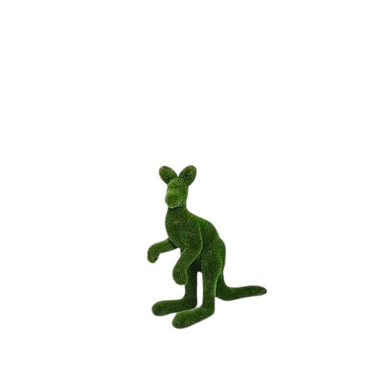 Kovi – joey kangaroo animal topiary in botanical texture from the Journey Collection, designed for refined outdoor landscapes.