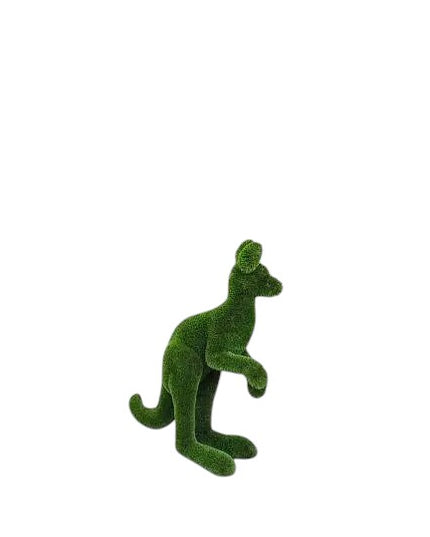 Kovi – joey kangaroo animal topiary in botanical texture from the Journey Collection, designed for refined outdoor landscapes.