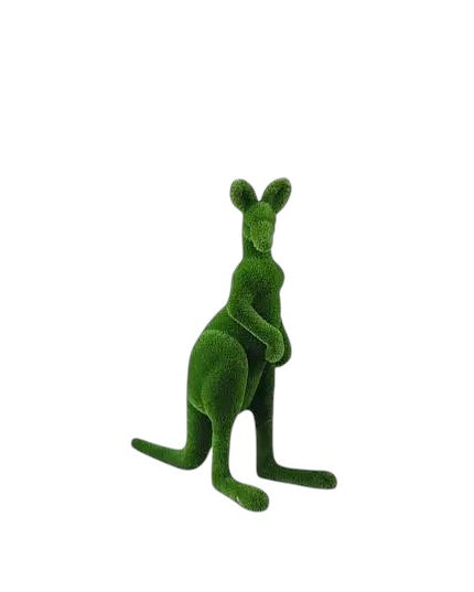 Torin – upright male kangaroo animal topiary in botanical texture from the Heritage Collection, designed for refined outdoor installations.