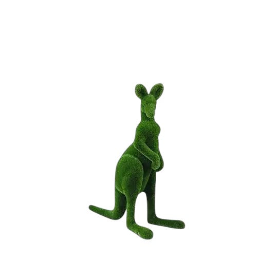 Torin – upright male kangaroo animal topiary in botanical texture from the Heritage Collection, designed for refined outdoor installations.