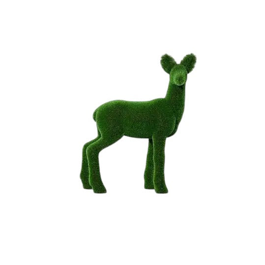 Silvana the roe deer, from the Grace Collection. Luxury topiary animal sculpture.