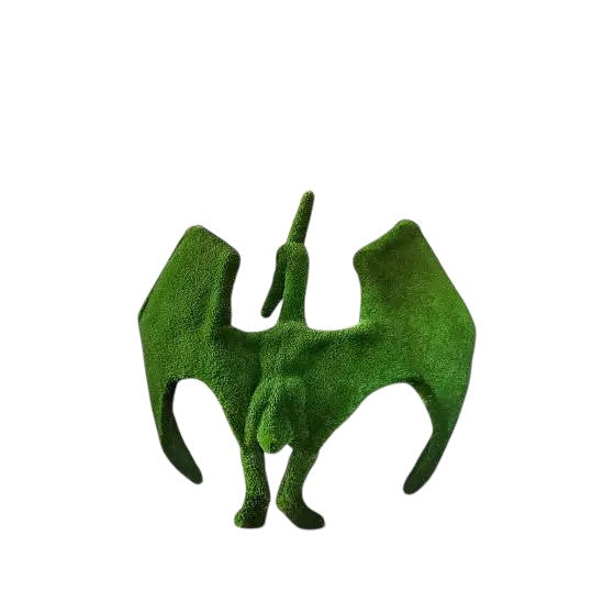 Pterodactyl dinosaur topiary sculpture with open wings – Prehistoric Collection