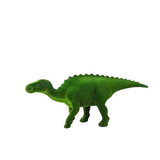Maiasaur dinosaur topiary sculpture in artificial grass – Prehistoric Collection


