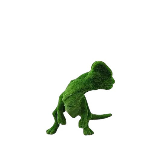 Dilophosaurus dinosaur topiary sculpture in walking posture – Prehistoric Collection

