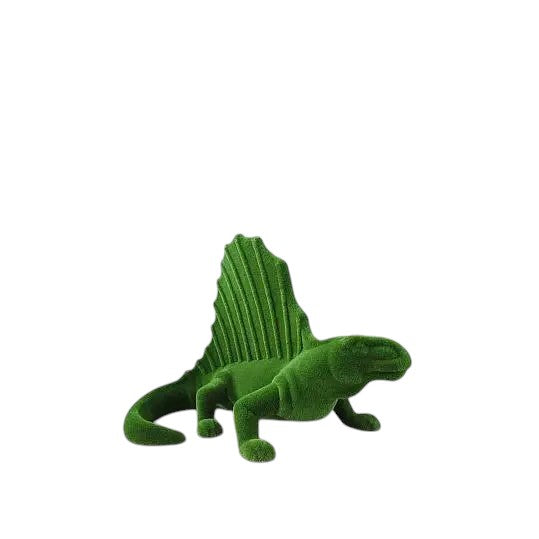 Dimetrodon dinosaur topiary sculpture with spined sail – Prehistoric Collection

