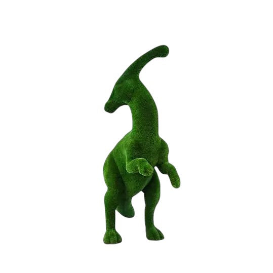 Parasaurolophus dinosaur topiary sculpture with curved crest – Prehistoric Collection

