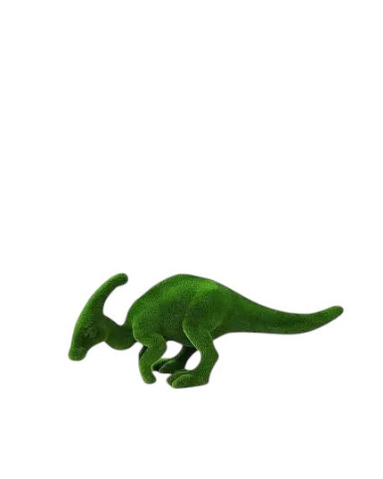 Small parasaurolophus dinosaur topiary sculpture in artificial grass – Prehistoric Collection

