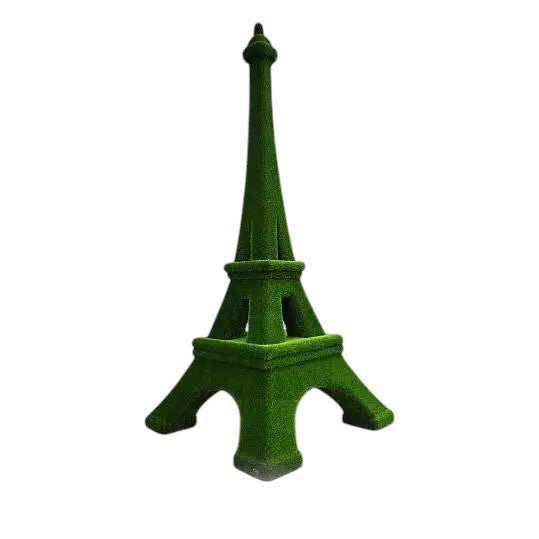 Eiffel Tower replica topiary sculpture in artificial grass – World Icons Collection

