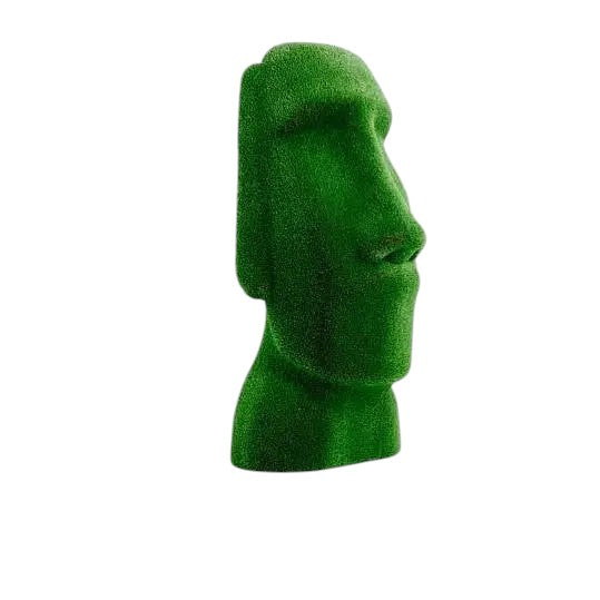 Easter Island head topiary sculpture in artificial grass – World Icons Collection

