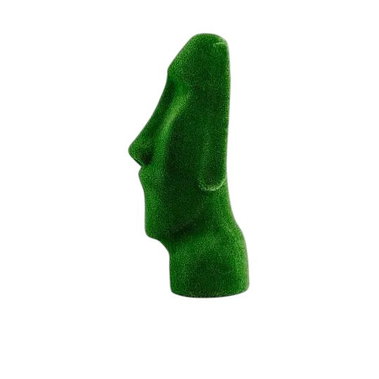 Easter Island head topiary sculpture in artificial grass – World Icons Collection

