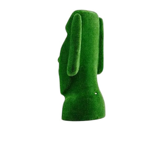 Easter Island head topiary sculpture in artificial grass – World Icons Collection

