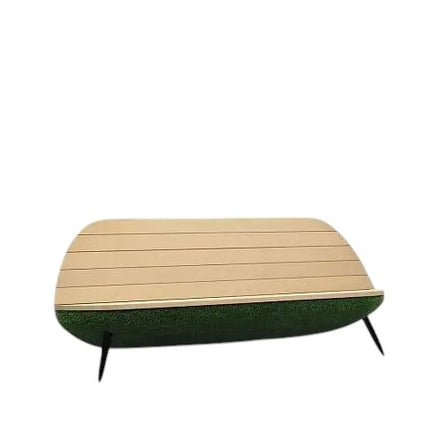 Mossea Collection – sculptural garden furniture set with artificial grass and wood finish