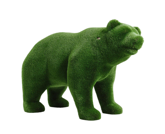 artificial turf bear topiary animal