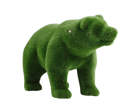 artificial turf bear topiary animal