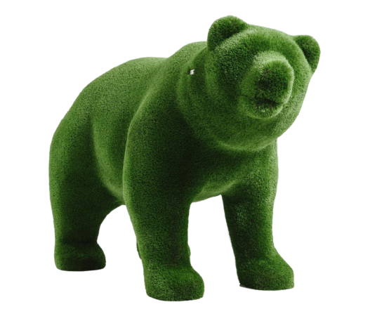 artificial turf bear topiary animal