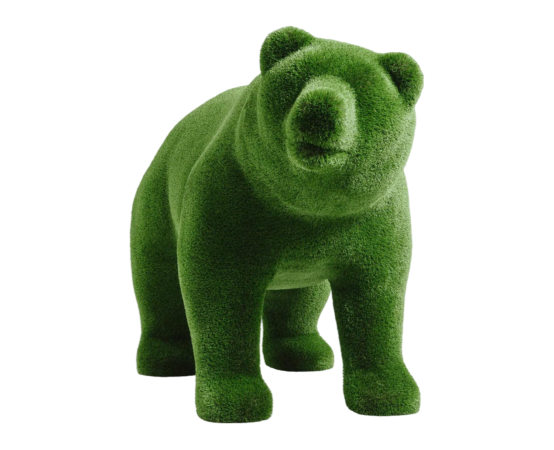artificial turf bear topiary animal