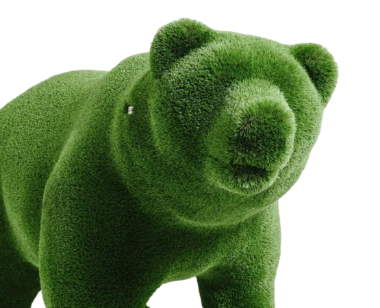 artificial turf bear topiary animal