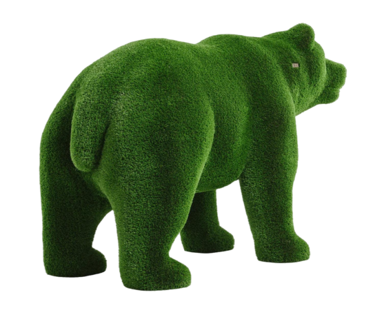 artificial turf bear topiary animal