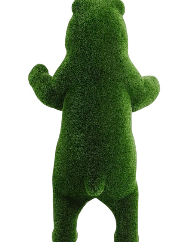 Valenor – adult male bear animal topiary standing upright in botanical texture, from the Heritage Collection.