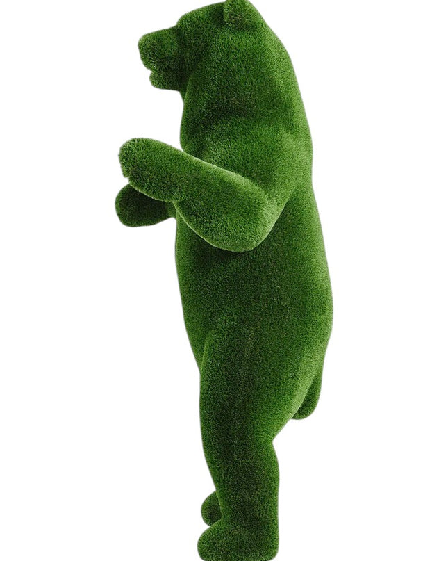 Valenor – adult male bear animal topiary standing upright in botanical texture, from the Heritage Collection.