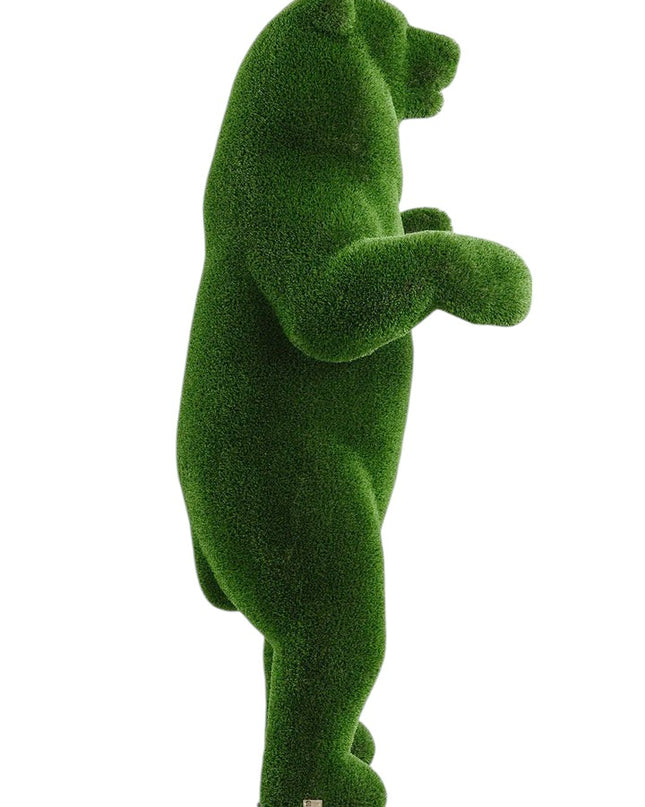 Valenor – adult male bear animal topiary standing upright in botanical texture, from the Heritage Collection.