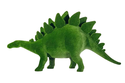 Stegosaurus dinosaur topiary sculpture standing on all fours – Prehistoric Collection
